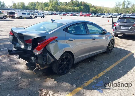 2013 Hyundai Elantra Limited из США, поврежденный, VIN KMHDH4AE2DU768472